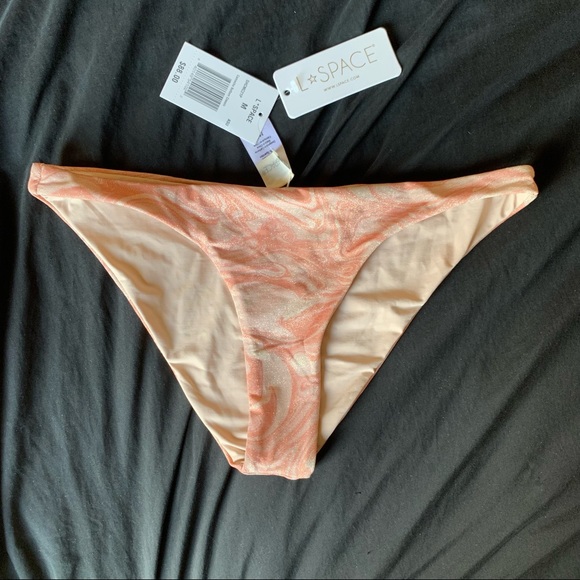 L*SPACE Shimmer Camacho Bikini Bottom - Size Medium - New With tags - Picture 10 of 12